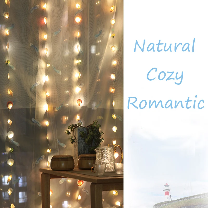 Бесплатная доставка (1 шт./лот) Светодиодная лента из ракушек украшение для пляжа