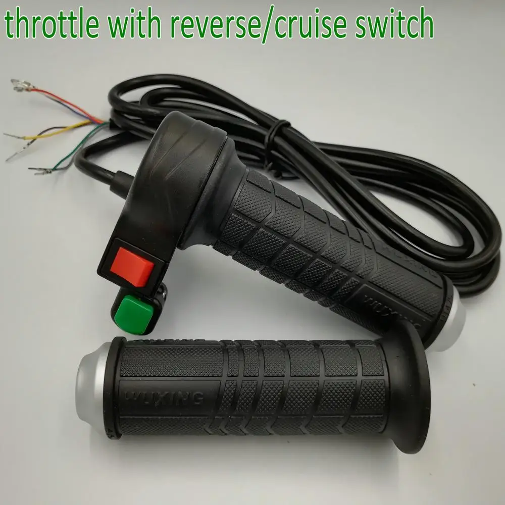 Twist Throttle with Reverse&ampHorn Switch Rolling Handlebar Grips for ELectric Bicycle Pedal Scooter Motorcycle Tricycle Mobility | Спорт и