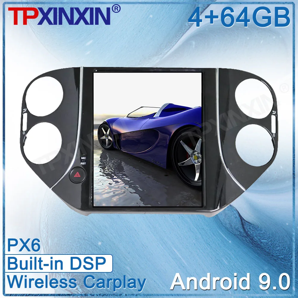 

Android For Volkswagen Tiguan MK2 2010 2011 2012 2013 - 2016 Tesla Styel Car DVD Radio Multimedia Palyer Recorder GPS Navigation