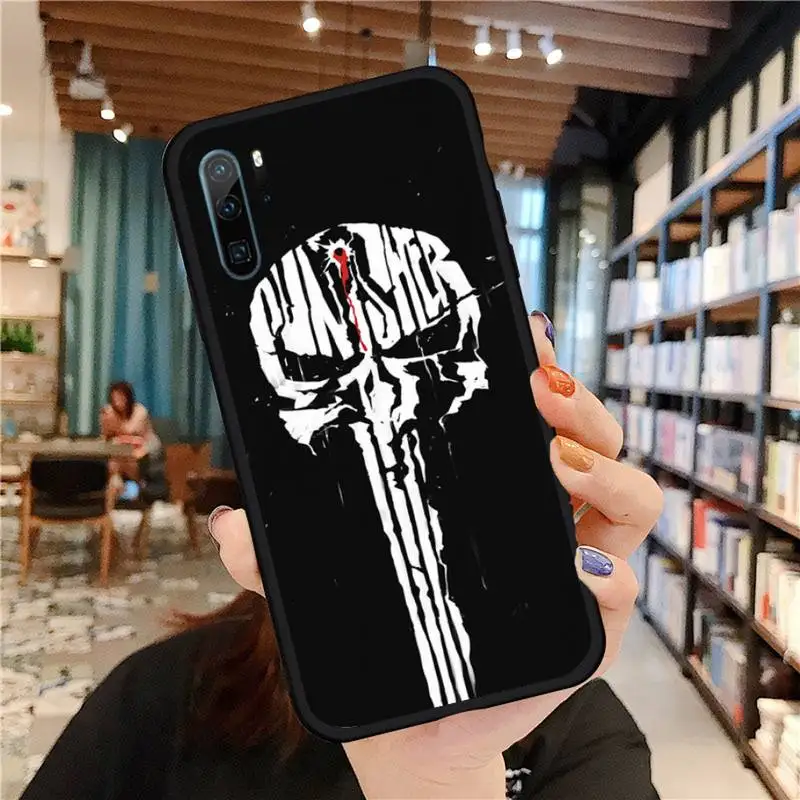 

Punisher Frank Castle Phone Case For Huawei honor Mate P 9 10 20 30 40 Pro 10i 7 8 a x Lite nova 5t