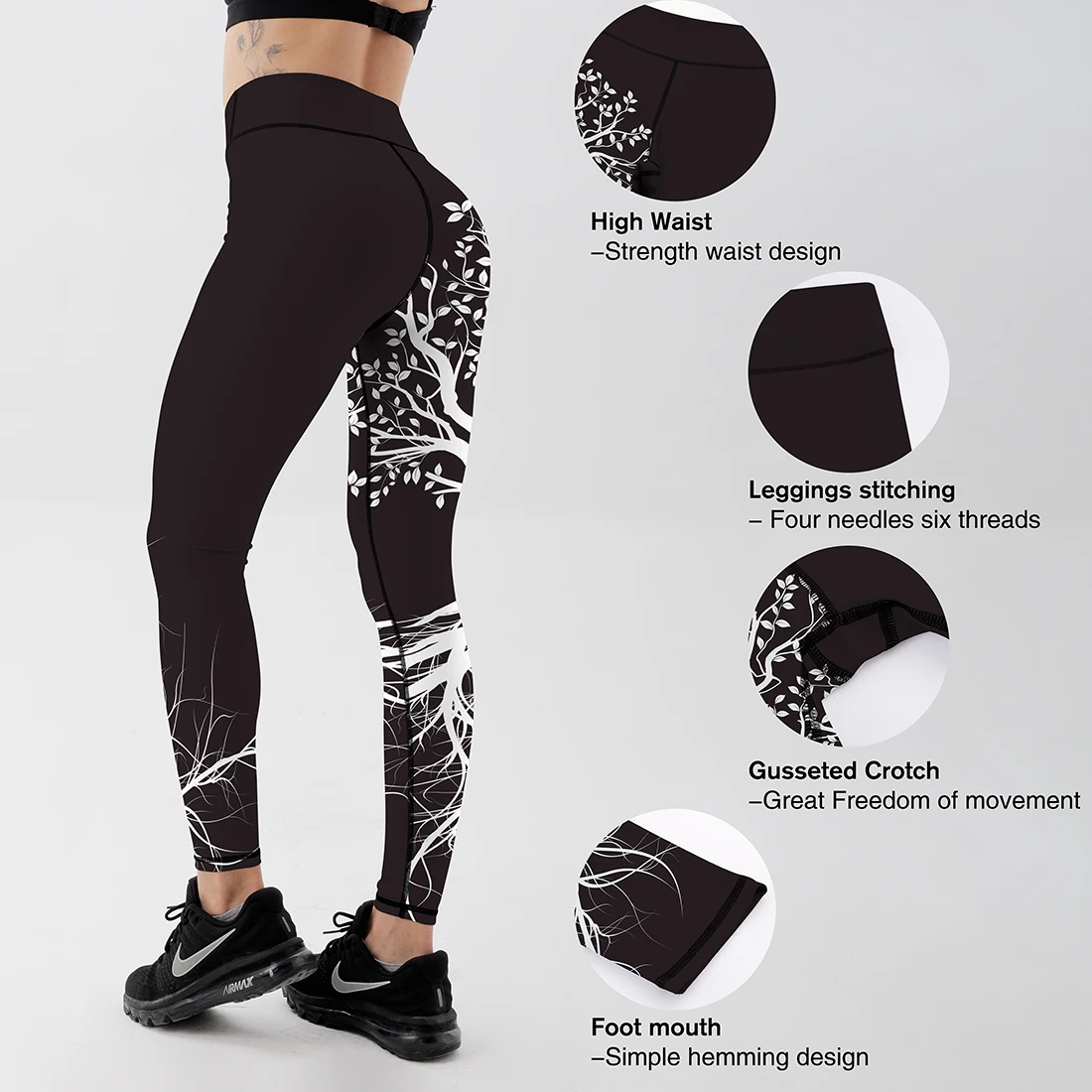 Леггинсы женские с эффектом пуш-ап Модные приталенные Фитнес принтом 3D Цифровым