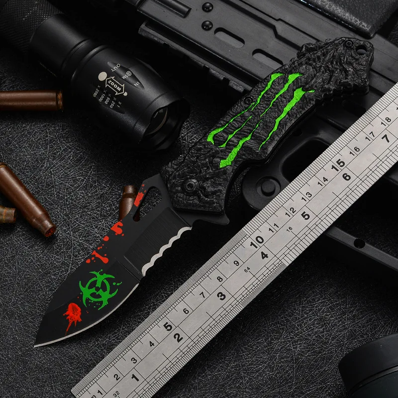 

Outdoor High Hardness Folding Knife Camping Self-defense Mini Folding Knife Multi-function Knife Folding Knife Survival Tool