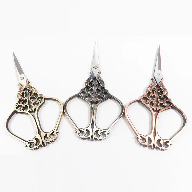 1 шт. Ретро Нержавеющая сталь Вышивка крестом ножницы швейные изысканный и