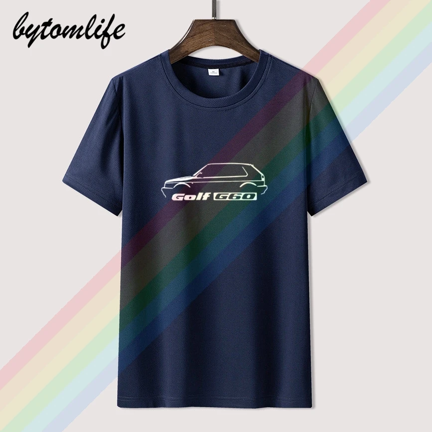 GOLFS G60 MK 2 INSPIRED CLASSIC CAR T Shirt For Men Limitied Edition Men's Black Brand Cotton Tees Amazing Short Sleeve Tops | Мужская