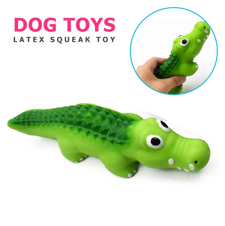 

Crocodile Shaped Pet Dog Toys Natural Latex Bite Resistant Vent Personalized Pet Sound Toy Relieve Boredom Funny Dogs Accessory