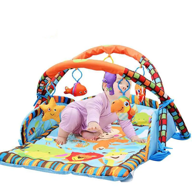 95*85CM Gym Tapis Puzzles New Educational Rack Toys Baby Music Play Mat With Piano Keyboard Infant Fitness Carpet Gift For Kids