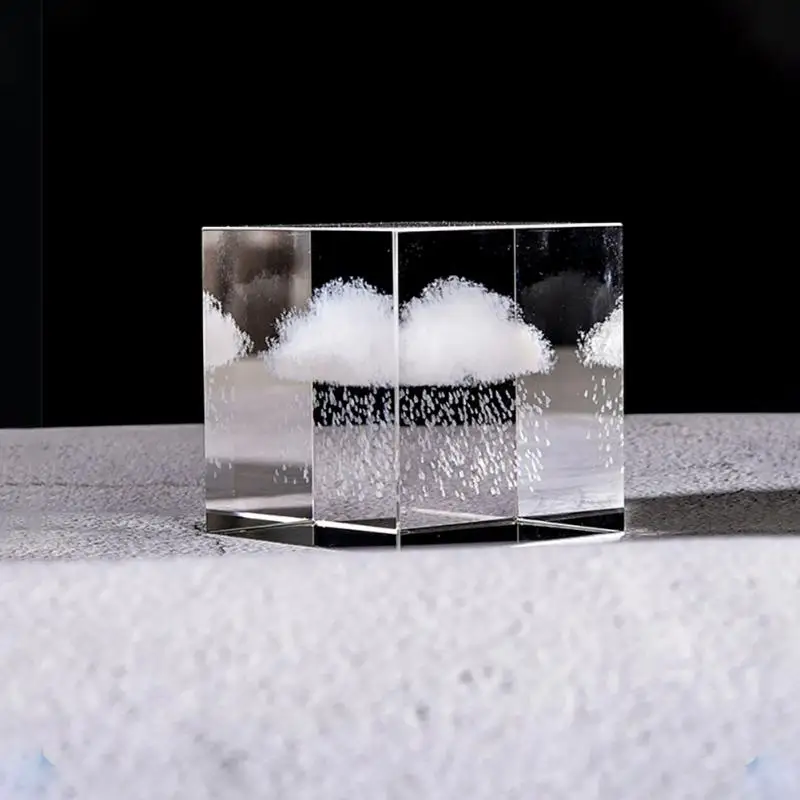 1 штука хрустальных кубиков украшения для дома статуи дождь облака исцеление