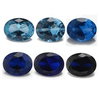 size 3x510x12mm blue oval shape synthetic spinel gems for jewelry 113 112 114 106 109 120