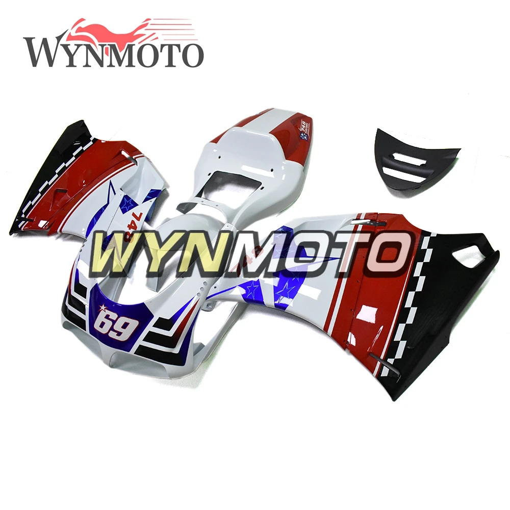 

Blue White Red NO.69 Fairings For Ducati 996 748 916 998 Monoposto 1996-2002 97 98 99 10 01 02 Injection ABS Plastics Body Kit