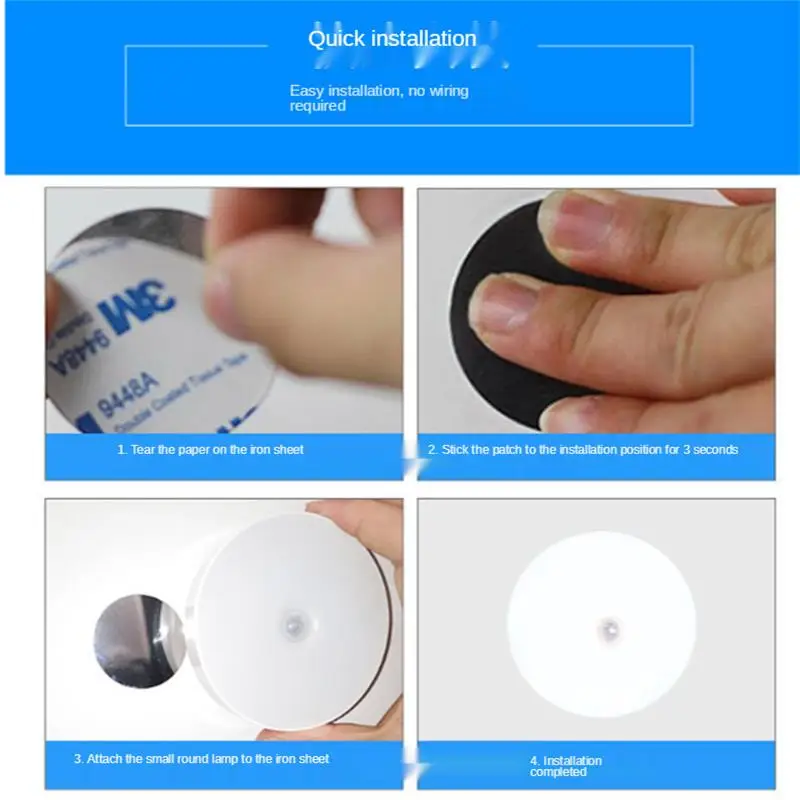

2021 Led New Arrival Night Lamp Motion Sensor Warm/White Night Light For Children's Bedroom Night Light Kitchen/ Cabinet