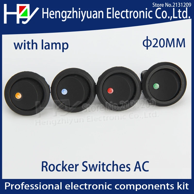 Светодиодная подсветка для автомобиля Приборная Панель Даш Лодка Тумблер SPST 20A 12