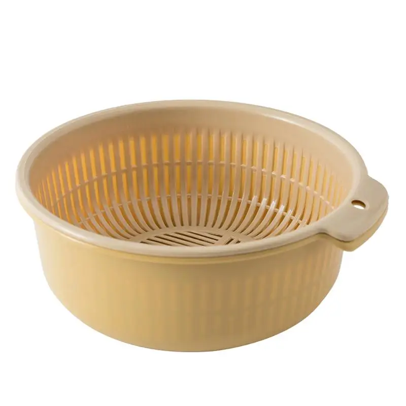 1 шт. рисовая коландрия мытье овощей и фруктов закрытый сеткой слив ситечко