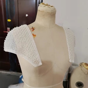 Жемчужные съемные плечевые ремни свадебное платье шаль, свадебное газовое, раздельное платье невесты ремни с пряжкой