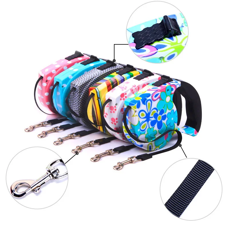 Автоматический выдвижной поводок из АБС-пластика для собак щенков прогулок и