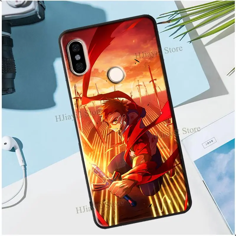 Чехол Shirou Emiya Fate Stay Night для Xiaomi Redmi Note 11 8 9 10 Pro 10S 9A 9T Mi Lite 11T POCO X3 M3 M4 F3 | Мобильные