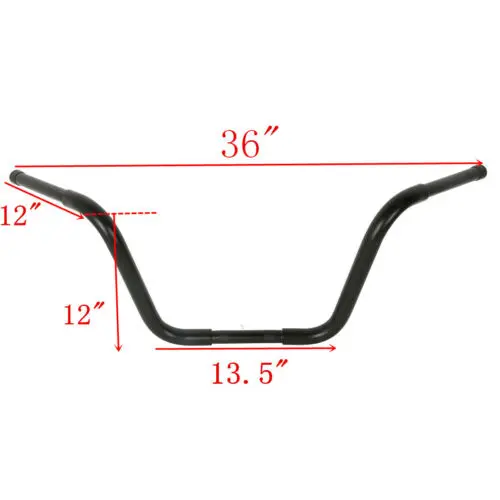 Мотоциклетная вешалка 1 1/4 дюйма Fat 10 12 14 16 18 дюймов Rise Ape руль для Harley Sportster XL 883 1200
