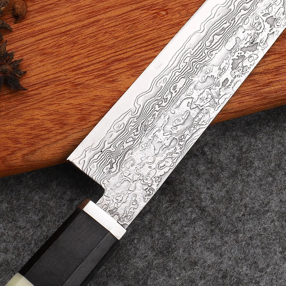 Рукоятка Дамасского лезвия Ba huсаму многофункциональный острый Мясницкий Кливер