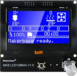 3D принтер дисплей MKS lcd 12864A/B интеллектуальный дисплей ЖК-контроллер панель модуль совместим с Bigtree SKR V1.3