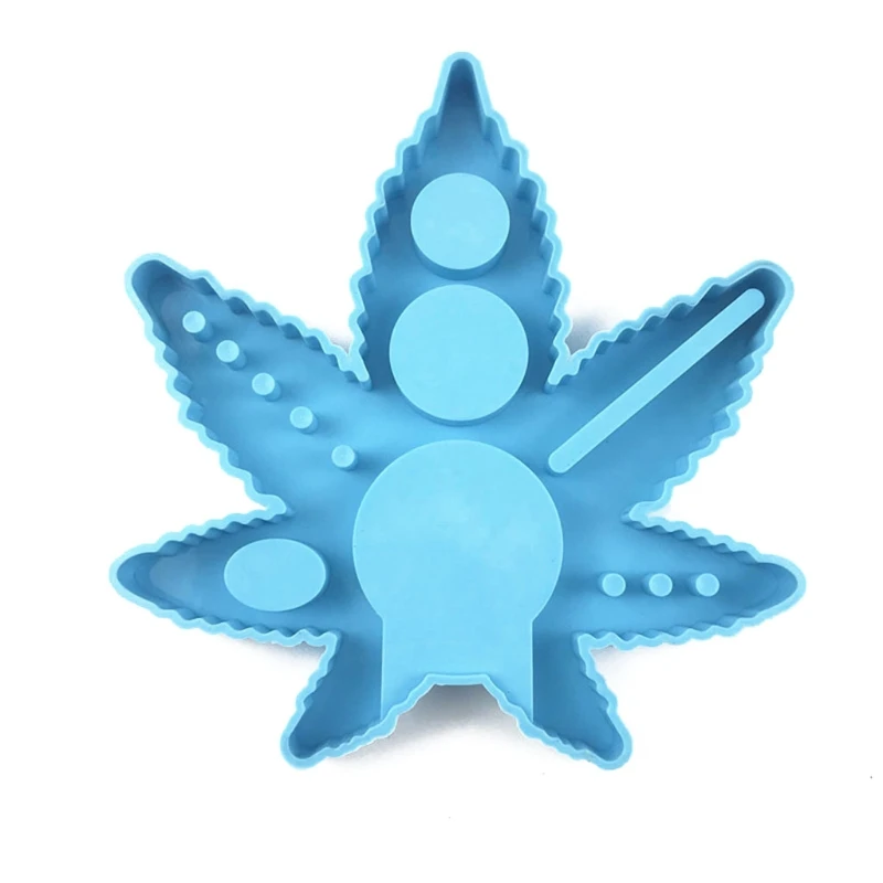 

Leaf Shape Cigarette Spice Grinder Epoxy Resin Mold Serving Tray Silicone Mould DIY Crafts Jewelry Home Decorations Casting
