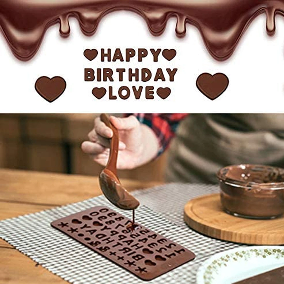 

Silicone Mold Chocolate 3D Shape Non-stick Silicone cake mold for kitchen Silicone baking pan for pastry Jelly Candy Cookie Mold