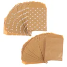 2550 шт. коробка из крафтовой бумаги в горошек для попкорна в виде кукурузных конфетСувенирный мешок на Рождество свадьбу детский день рождения украшение подарки