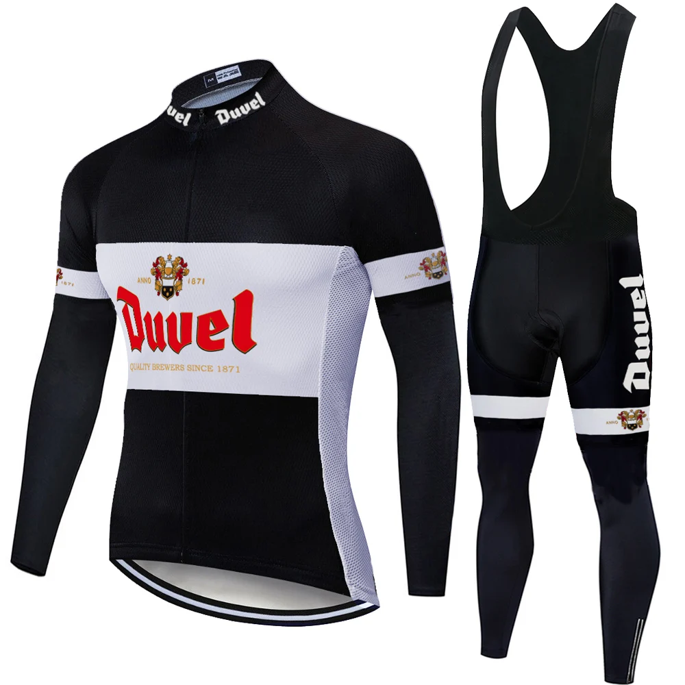 2020 duvel beer Pro Команда Лето Весна без флиса maillot ciclismo hombre Мужской трикотажный костюм