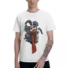 Синяя рубашка с рисунком червя Ello 1986, футболка с лабиринтным фильмом музыкальной фантазии для мужчин, Стильная хлопковая футболка с круглым вырезом