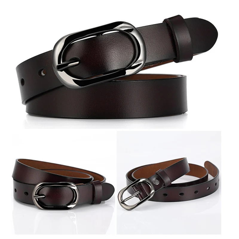 

New Fashion Wide Genuine Leather Belt Woman Vintage Cow Skin Belts Women Top Quality Strap Female for Jean