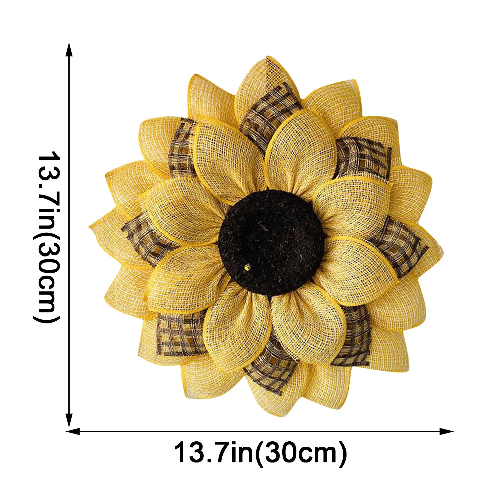 

Sunflower Garland Wreath Bee Day Door Sign Hanging Decoration Flowers Simulation Ornament Home Decor