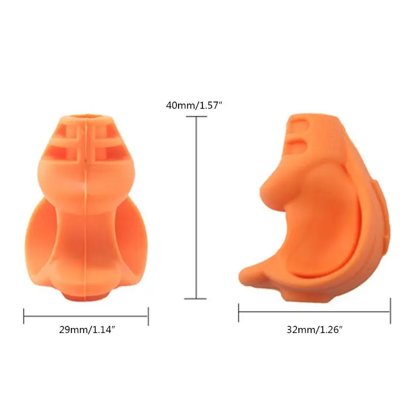 

W3JD 6Pcs Two-finger Grip Silicone Baby Pencil Holder Learn Writing Tools Writing Pen