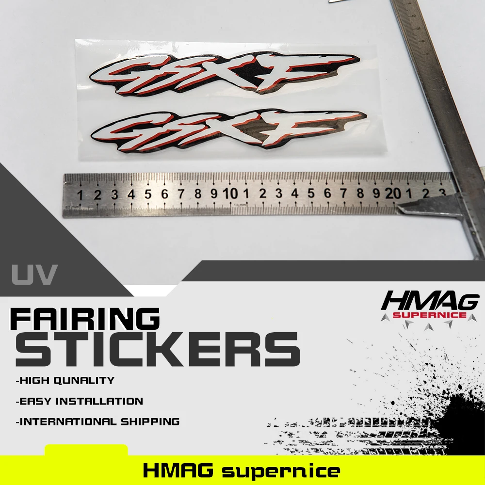 

Для Suzuki GSXF GSX-F обтекатель мотоцикла верхняя обтекатель наклейки s 3M стикер 1 пара