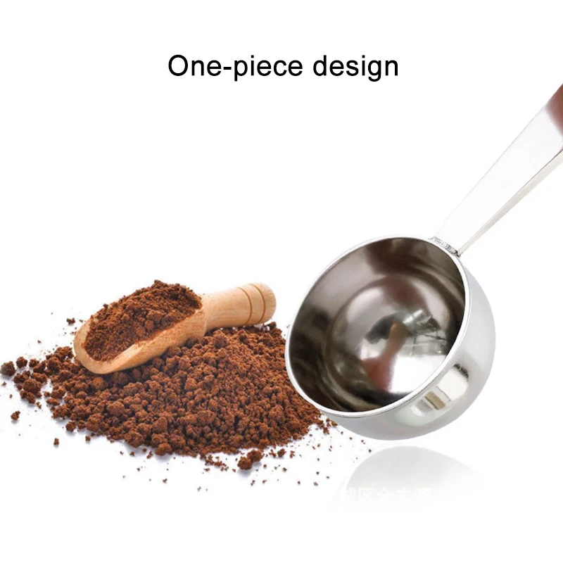

2 In 1 Stainless Steel Dual Purpose Spoon Coffee Tamper Measuring Spoon Kitchenware TN88