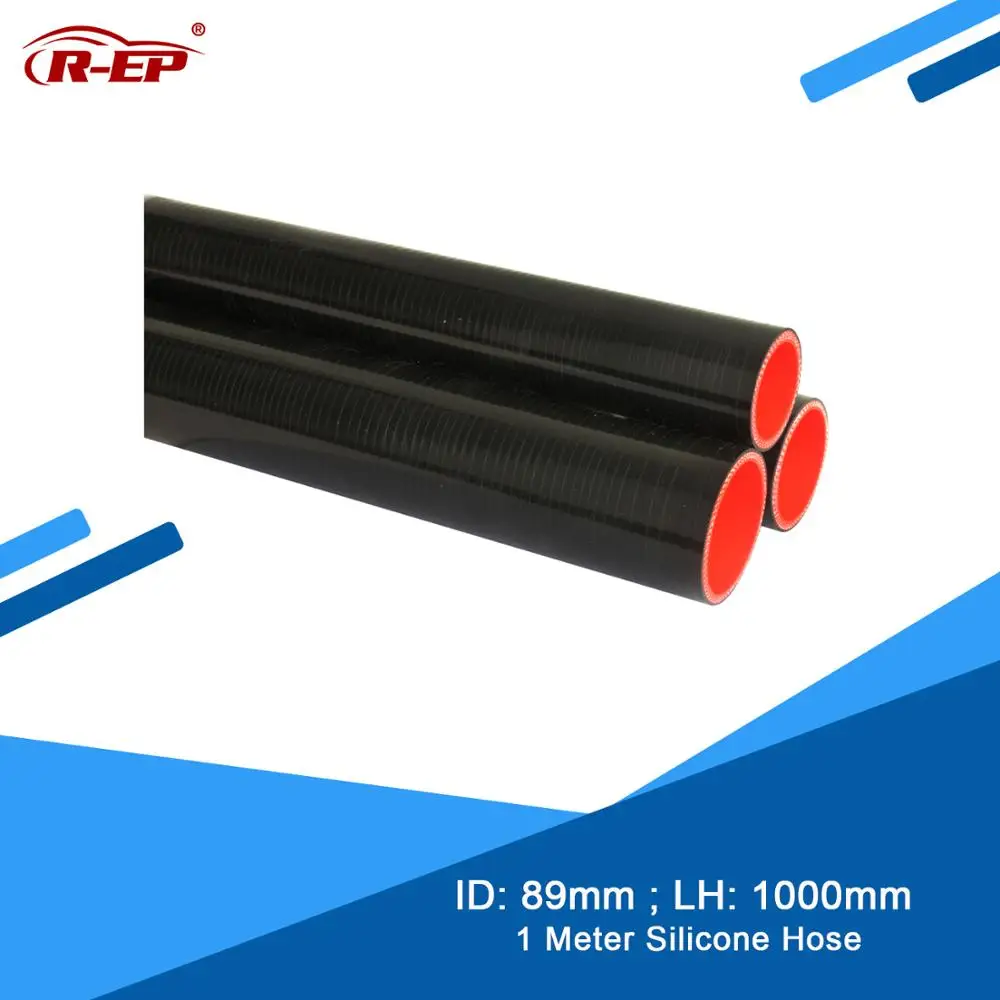 

R-EP 1Meter 89MM Silicone Hose Straight Durite Silicone Air Intake Pipe Rubber Joiner Inter cooler for Intercooler Tube Flexible