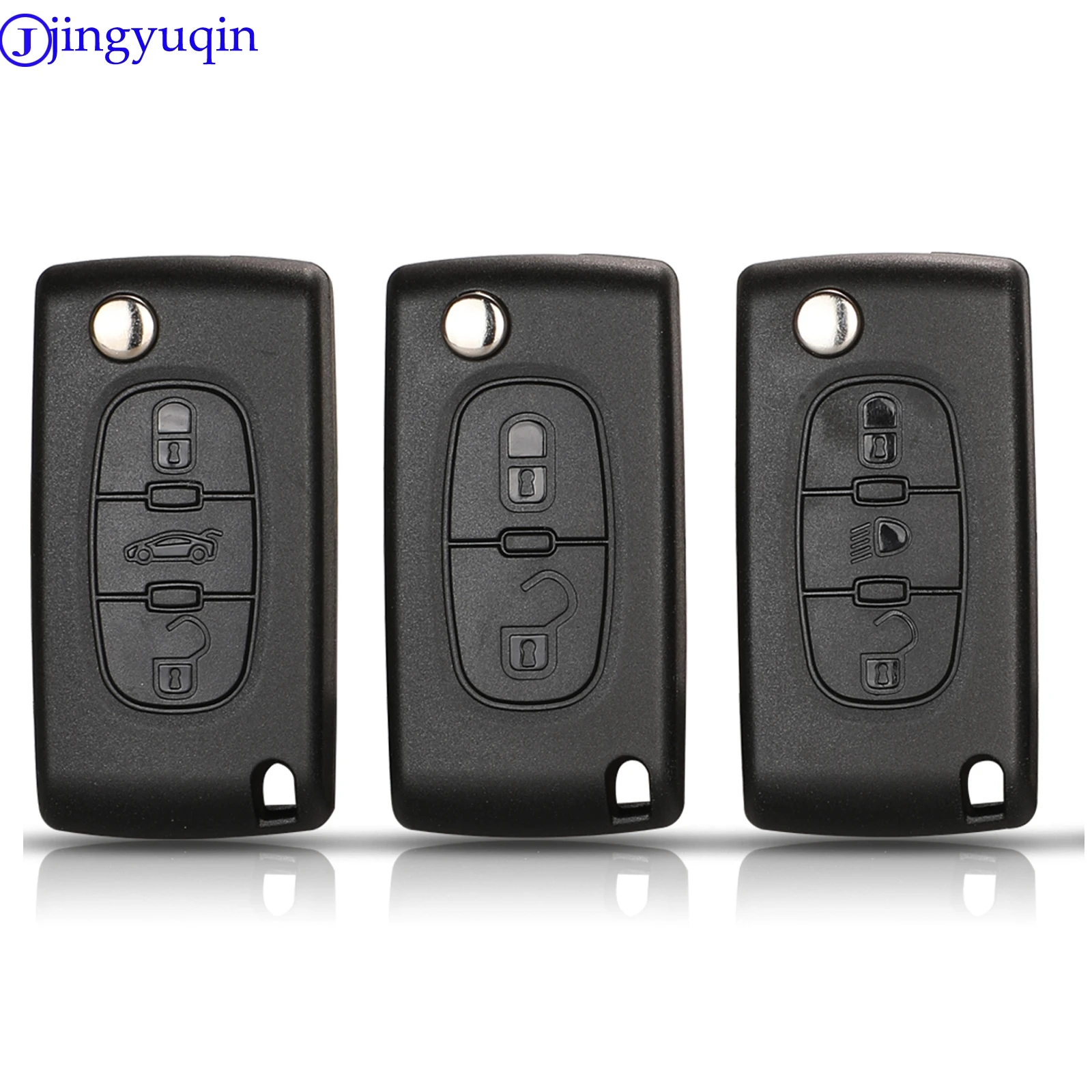 jingyuqin 20ps Car Key Case Shell For Peugeot 307 407 308 607 Citroen C2 C3 C4 C5 C6 C8 XSARA PICA CE523 HU83 CE536 VA2 | Автомобили и