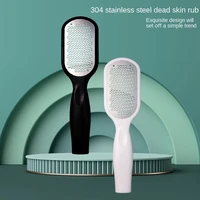 1 pcs foot file callus remover stainless steel foot scraper portable rasp colossal foot grater scrubber pro for wetdry feet