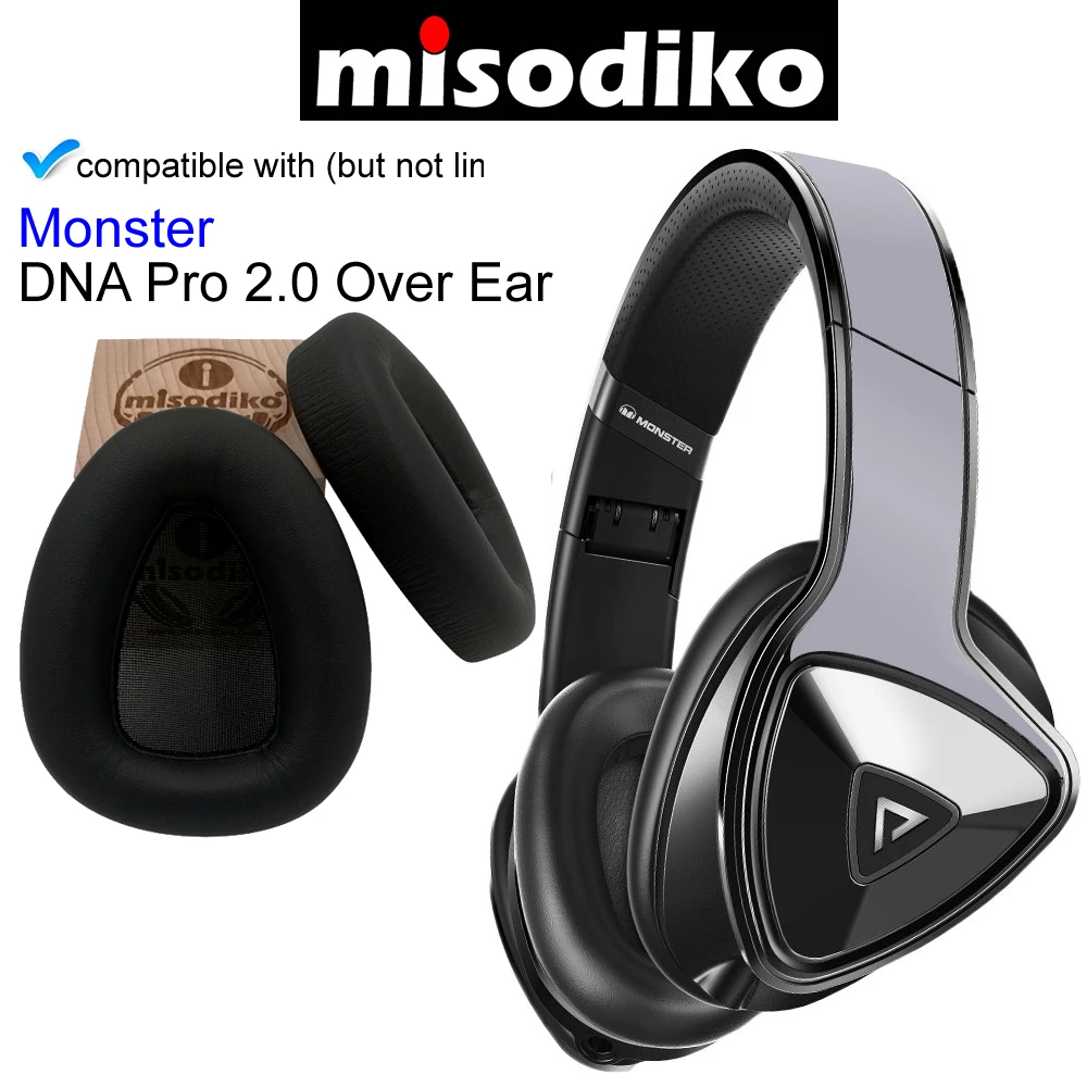 Замена misodiko амбушюры подушки с пластиковым зажимом-для Monster DNA Pro 2,0 над ухом, наушники запасные части амбушюры