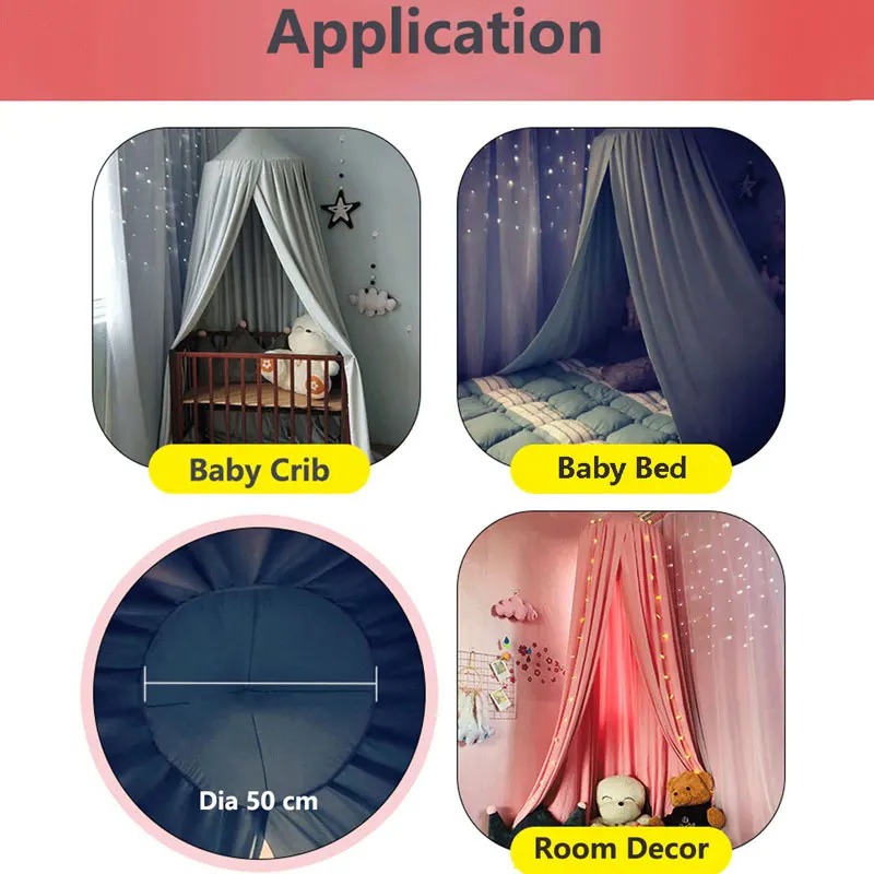 INS детская палатка вигвама принцесса москитная сетка кровать навес купол Tipi Infantil