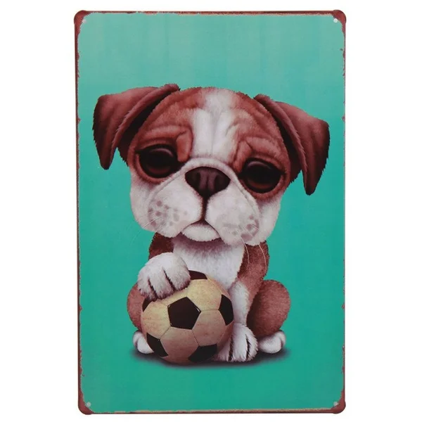 

Трендовая Оловянная табличка с милым фламинго, Мопсом, домашними животными, собаками, железная картина на стену, стиль ретро, паб, кафе, бар, ...