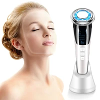 7in1 face massager rf ems mesotherapy electroporation lifting beauty device led skin rejuvenation remover wrinkle
