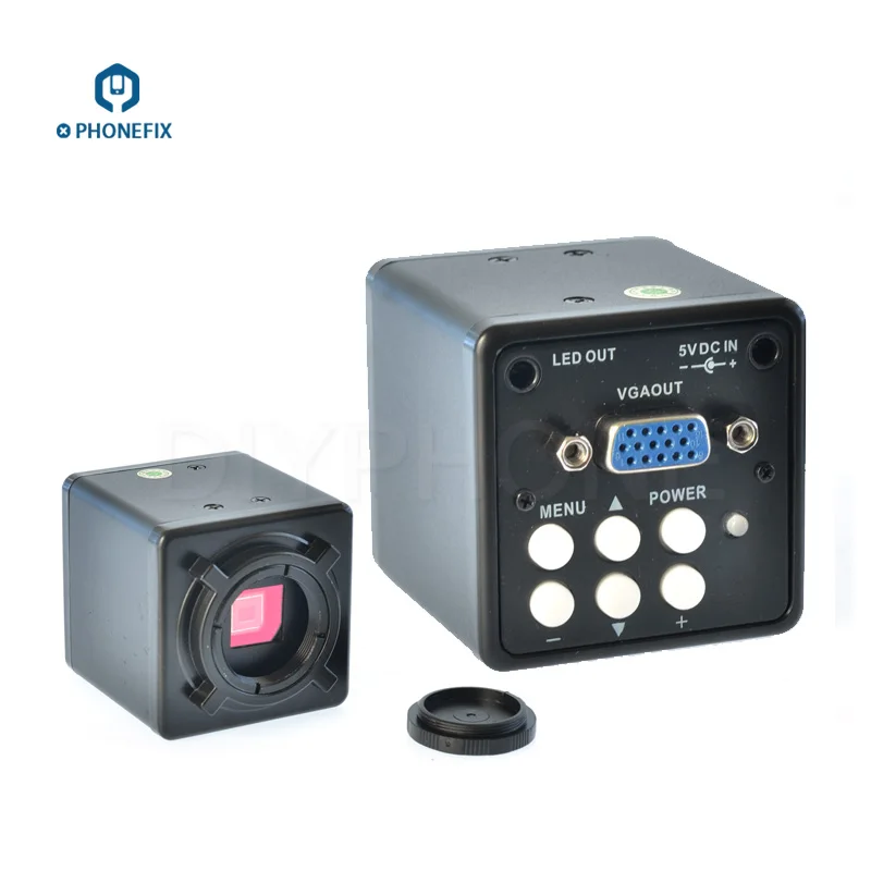 Цифровой микроскоп PHONEFIX 2 0 МП VGA выход CMOS C-mount адаптер увеличительное стекло для