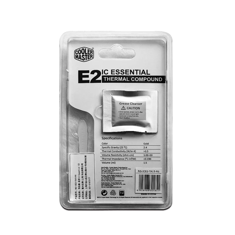 Кулер Мастер E2 Термальность смазка компьютер Тетрадь Настольный Процессор GPU VGA