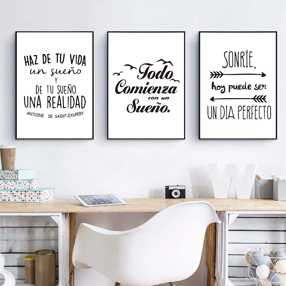 Плакаты и принты с позитивными цитатами Постер в скандинавском стиле