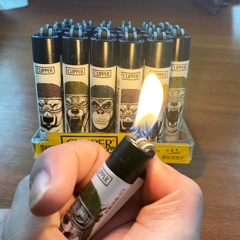 Оригинальная струйная зажигалка прямой пламя бензин Бутан курительная надувная