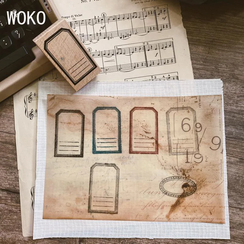 WOKO, 6 листов, Ретро стиль, крафт-бумага, красивая Васи бумага, мечта, акварель, цветок, задний план, бумага, деко, наклейка, сделай сам, пуленепробиваемый журнал