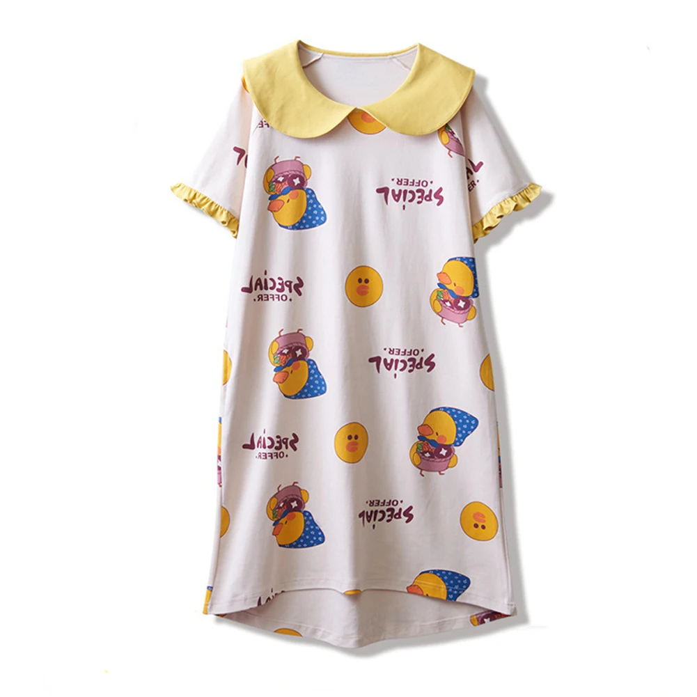 Женская милая одежда для сна девочек с рисунком из мультфильма повседневные