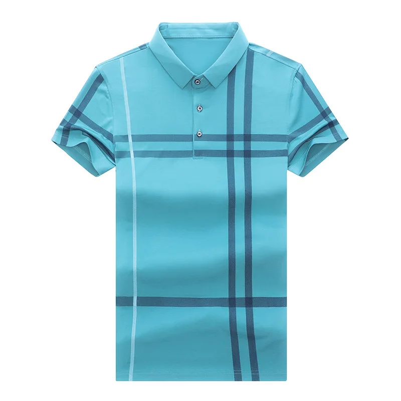 

Ymwmhu Men Summer Striped Polo Shirt Short Sleeve Slim Fit Polos Fashion Streetwear Tops Men Shirts Office Casual Shirts