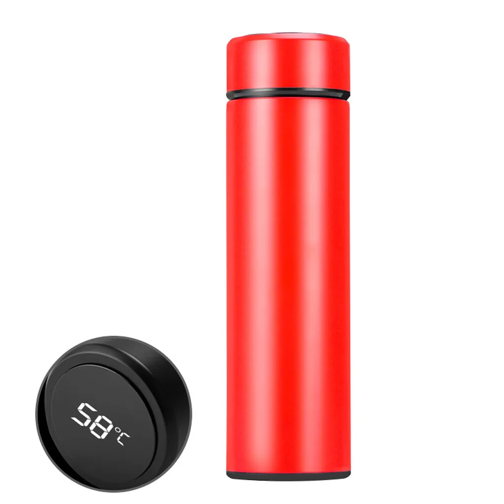 Смарт-кружка температурный дисплей из нержавеющей стали вакуумная колба смарт-чайник ЖК-дисплей сенсорный экран температура Рождественский подарок