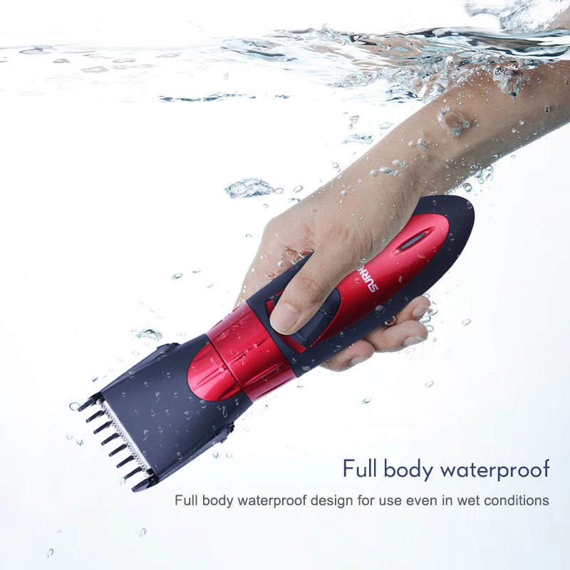 Профессиональная машинка для стрижки волос перезаряжаемый водонепроницаемый