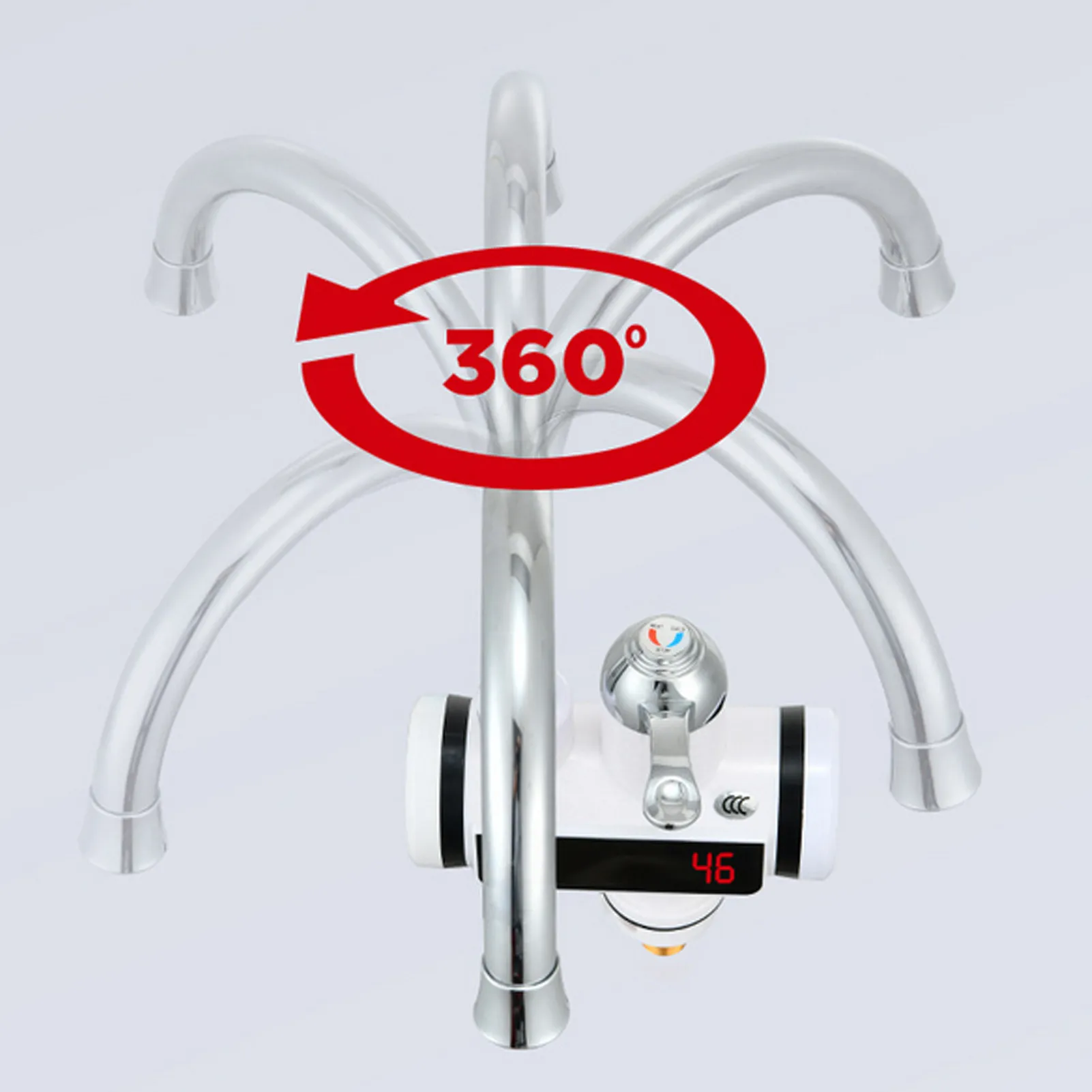 

Kitchen Water Heater Cold Heating Faucet Instantaneous Water Heater Tap Instant Hot Water Faucet Heater 3000W Leakage Protection