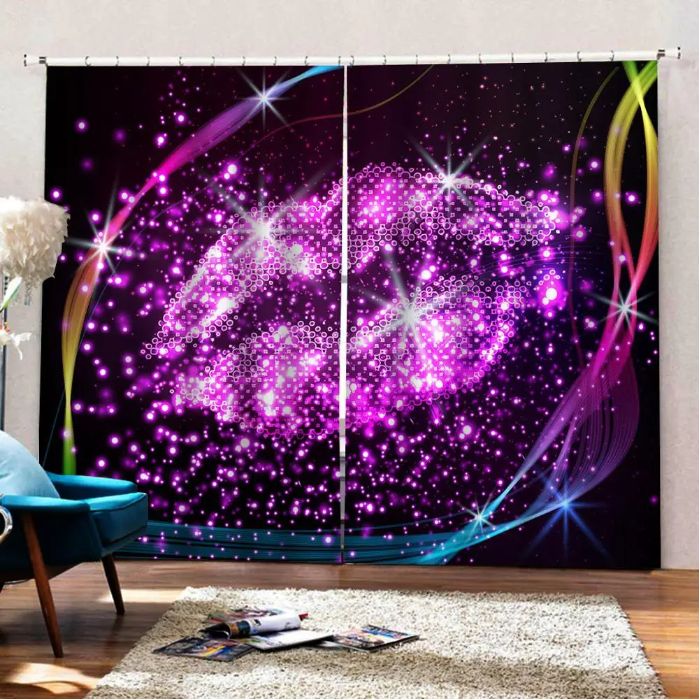 Фото на заказ креативный красивый звездный свет ночная мечта красные губы